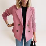 Marta™ | Elegáns Kabát Kötött Ujjakkal