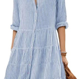 Anna | Csíkos Nyári Dress