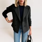 Marta™ | Elegáns Kabát Kötött Ujjakkal